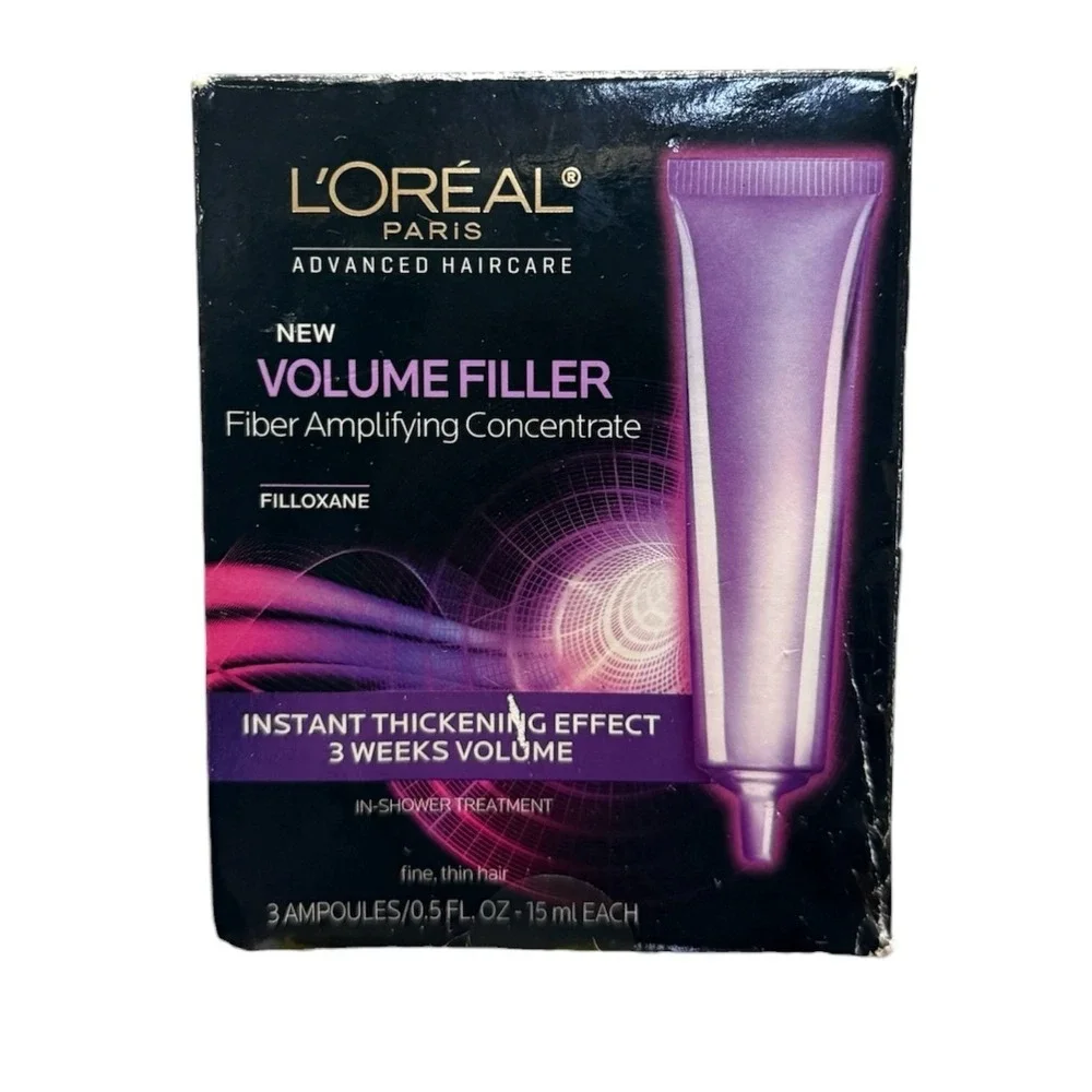 L'Oreal Volume Filler Fiber Amplifying Concentrate 3 Ampoules Shower Treatment